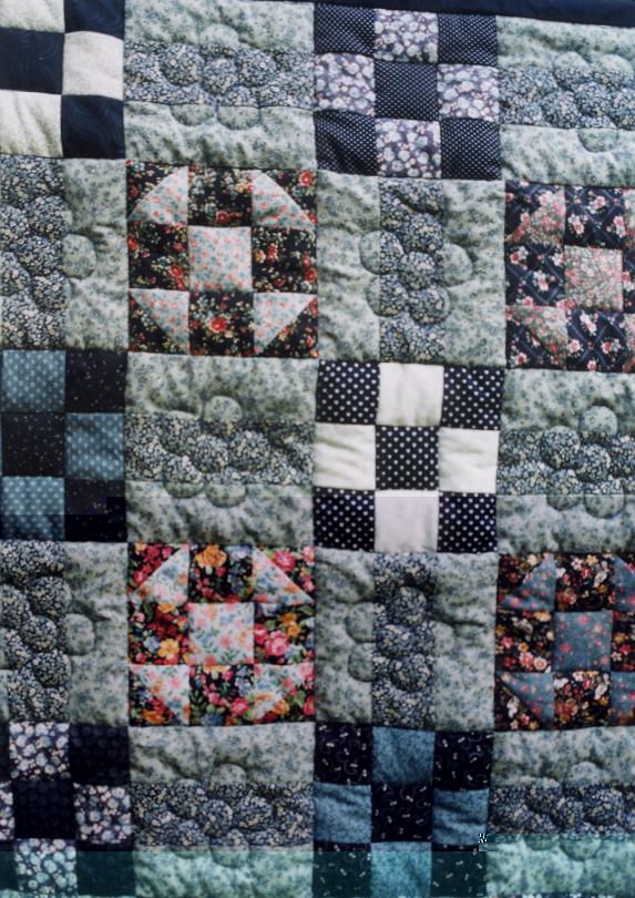 Blauer Quilt